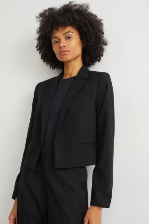 C&A Blazer- Regular Fit With Recycled Polyester Jassen Dames Zwart | 7215YBHFM