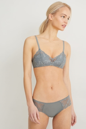 C&A Bralette Gewatteerd Lycra® Ondergoed Dames Groen | 0438MWVIA