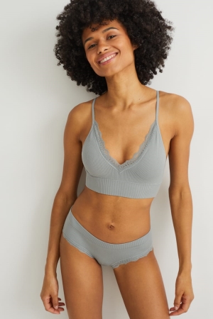 C&A Bralette Gewatteerd Seamless Lycra® Ondergoed Dames Groen | 9467HEPSL