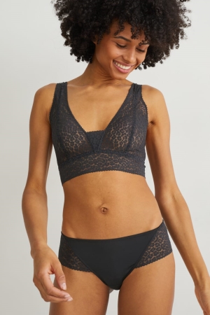 C&A Bralette Ondergoed Dames Zwart | 3248HBDTV