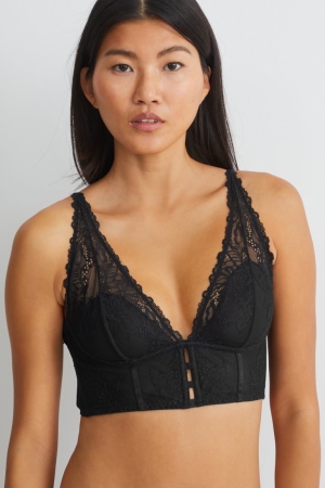 C&A Bralette Ondergoed Dames Zwart | 7829FYSEQ