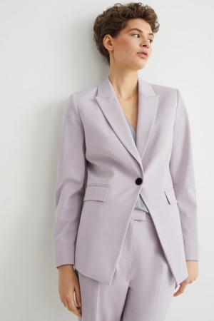 C&A Business Blazer- Regular Fit 4 Way Stretch Jassen Dames Lichtpaars | 2089FCSEO