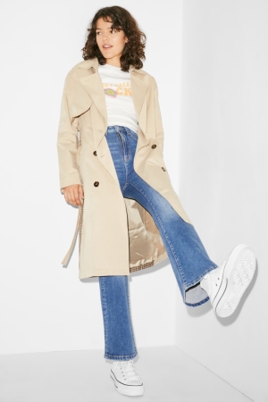 C&A Clockhouse Trench Jassen Dames Beige | 8037BHERF