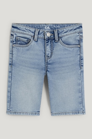 C&A Denim Bermuda Broek Meisjes Blauw Lichtblauw | 7594XOTJQ