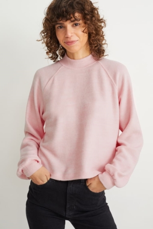 C&A Fleece Lenzing™ Ecovero™ Jumpers Dames Roze | 5198YJESV