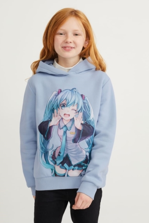 C&A Hatsune Miku Hoodie Meisjes Lichtblauw | 8752LIBRS