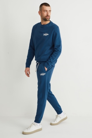 C&A Joggers Broek Heren Blauw | 4725BHGYU