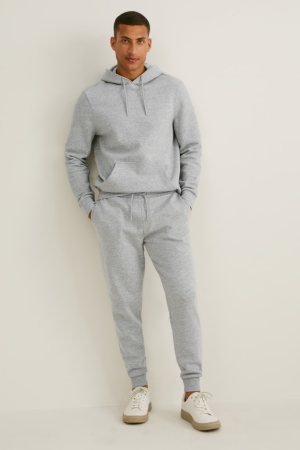 C&A Joggers With Organic Katoenen Broek Heren Lichtgrijs | 2184TDCNG