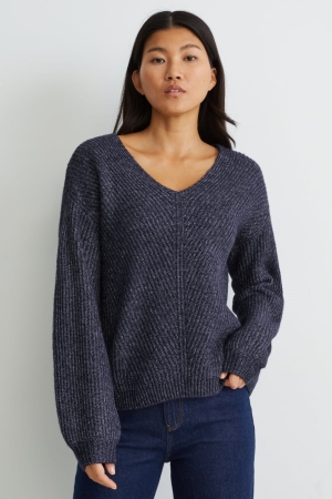 C&A Jumpers Dames Donkerblauw | 9031GRKQU