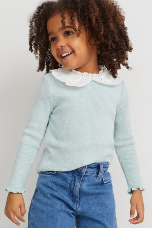 C&A Long Sleeve Topjes Meisjes Mintgroen Groen | 4769XQTHY