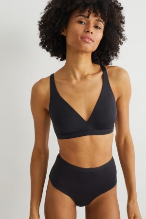 C&A Non-wired Bra Ondergoed Dames Zwart | 2576HXEMS