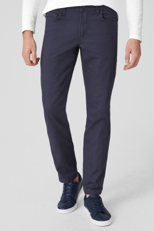 C&A Slim Fit Broek Heren Donkerblauw | 2146CFOGT