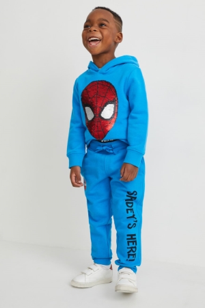 C&A Spider-man Joggers Broek Jongens Blauw | 3140VUFGC