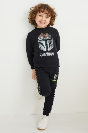 C&A Star Wars: The Mandalorian Joggers Broek Jongens Zwart | 1508SDMRK