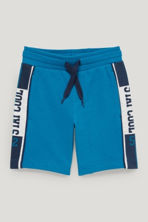 C&A Sweat Bermuda Broek Jongens Blauw | 7934HERJF