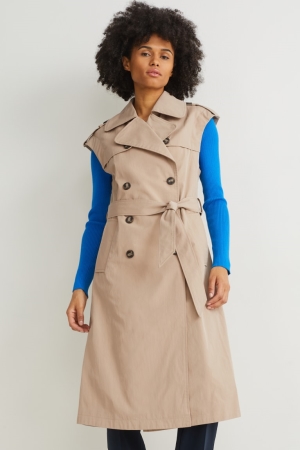 C&A Trench Jassen Dames Beige | 7869PRDXI