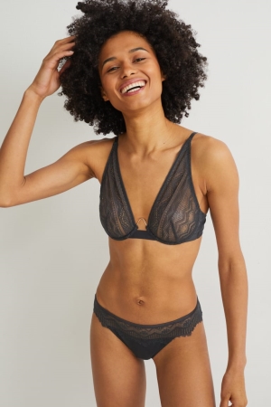 C&A Underwire Bra Ondergoed Dames Zwart | 1068YMSWL