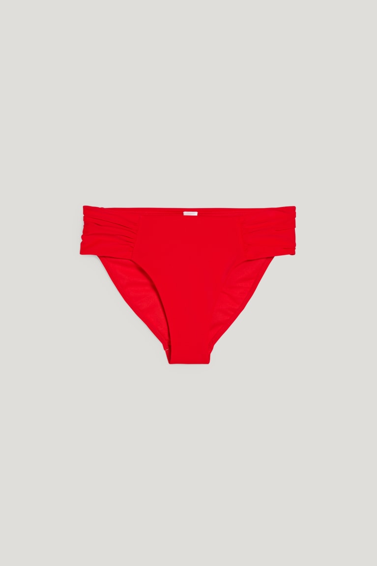 C&A Bikini Bottoms Mid Rise Zwemkleding Dames Rood | 2705YHPDO