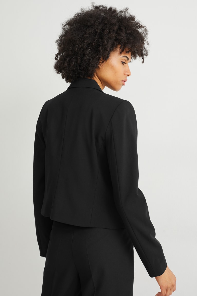 C&A Blazer- Regular Fit With Recycled Polyester Jassen Dames Zwart | 7215YBHFM