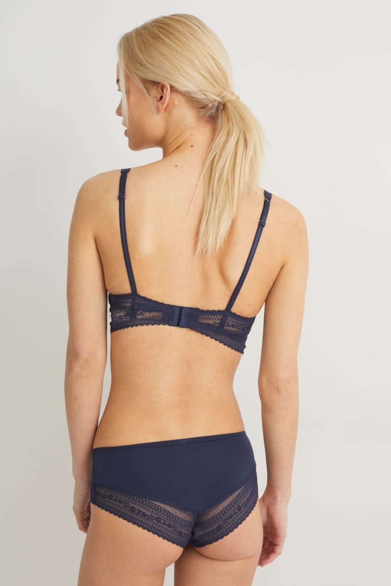 C&A Bralette Gewatteerd Lycra® Ondergoed Dames Donkerblauw | 1643NWXQJ