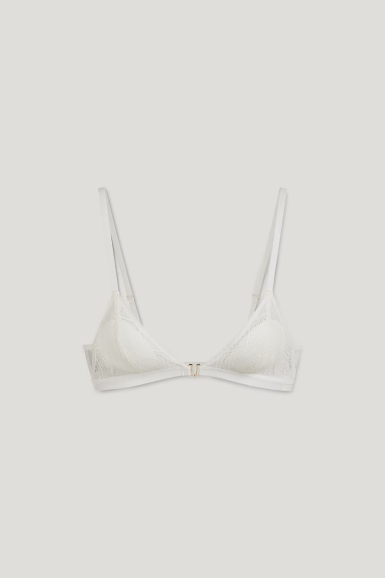 C&A Bralette Gewatteerd Lycra® Ondergoed Dames Wit | 8147NEWZA