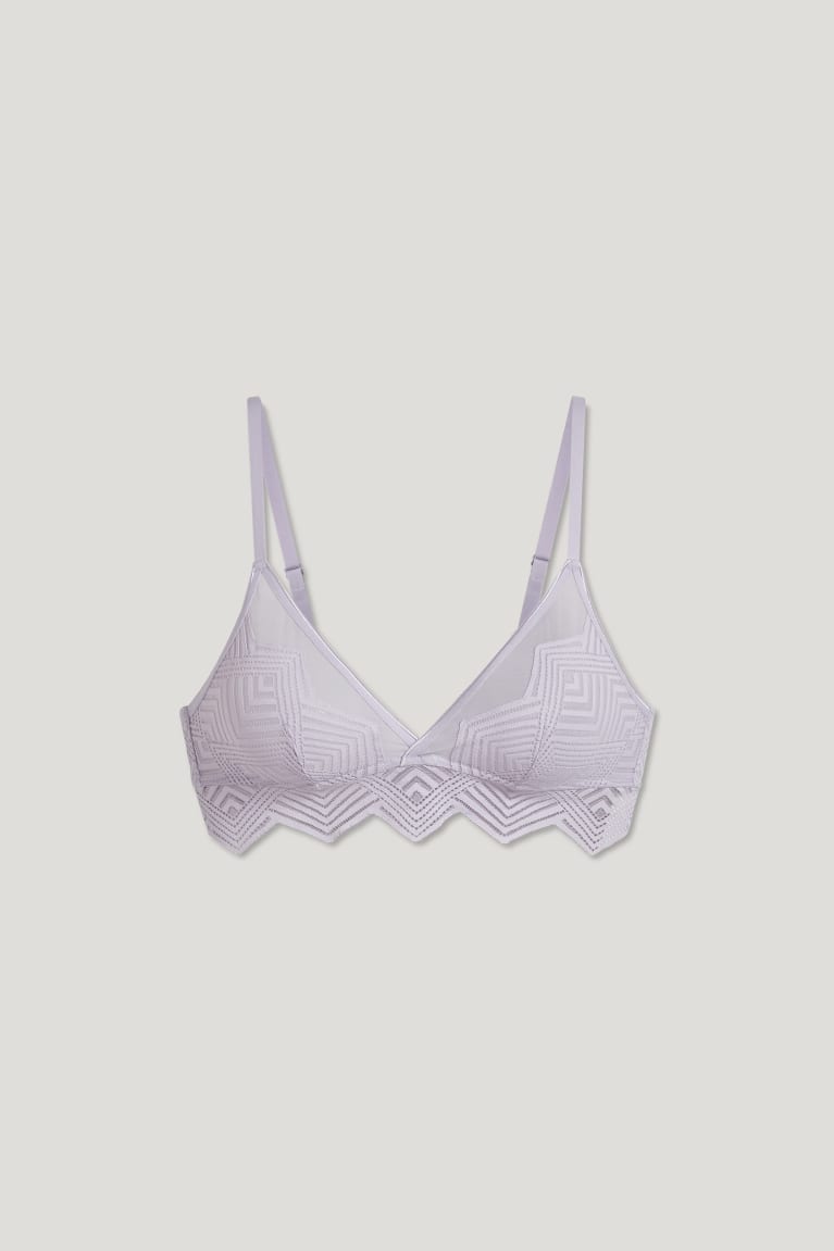 C&A Bralette Ondergoed Dames Lichtpaars | 8351OZHVA