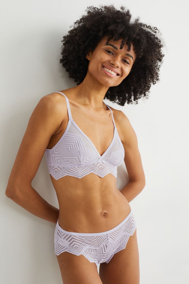 C&A Bralette Ondergoed Dames Lichtpaars | 8351OZHVA