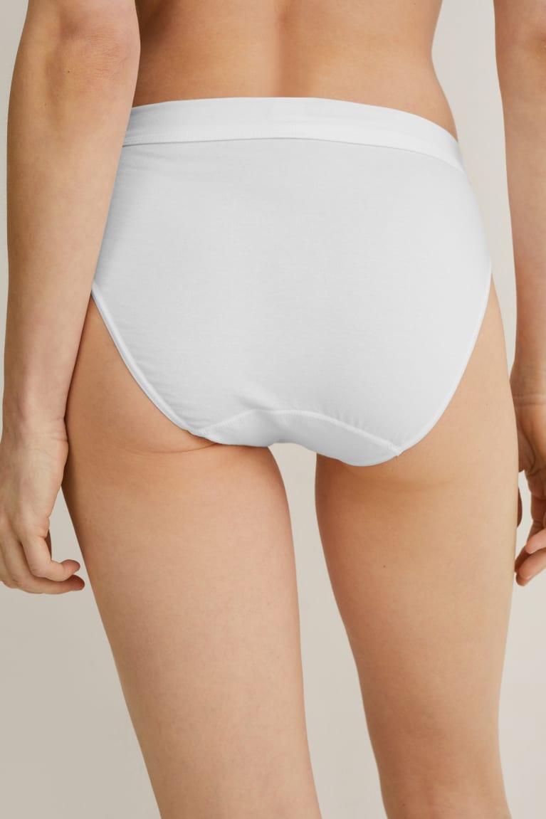 C&A Briefs Organic Katoenen Ondergoed Dames Wit | 3864ORWFI