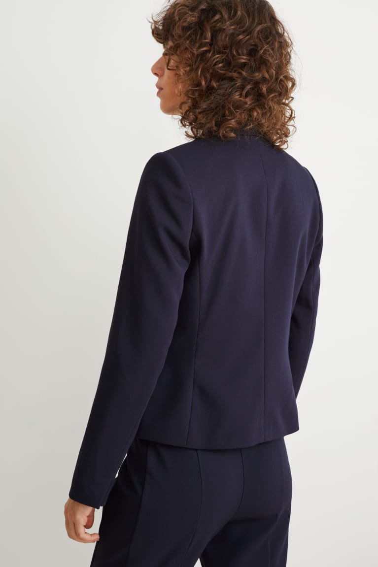 C&A Business Fitted Recycled Jassen Dames Donkerblauw | 8290LJNMO