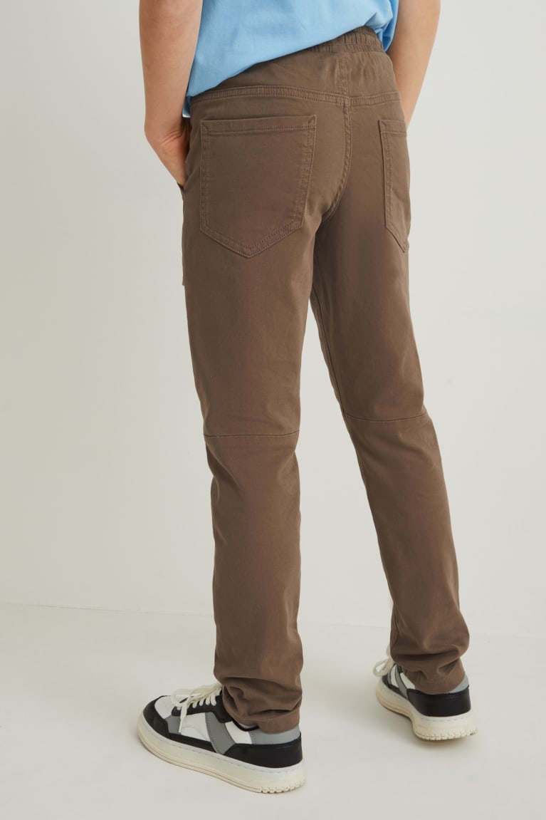 C&A Cargo Lycra® Broek Jongens Khaki | 4219WKMRD