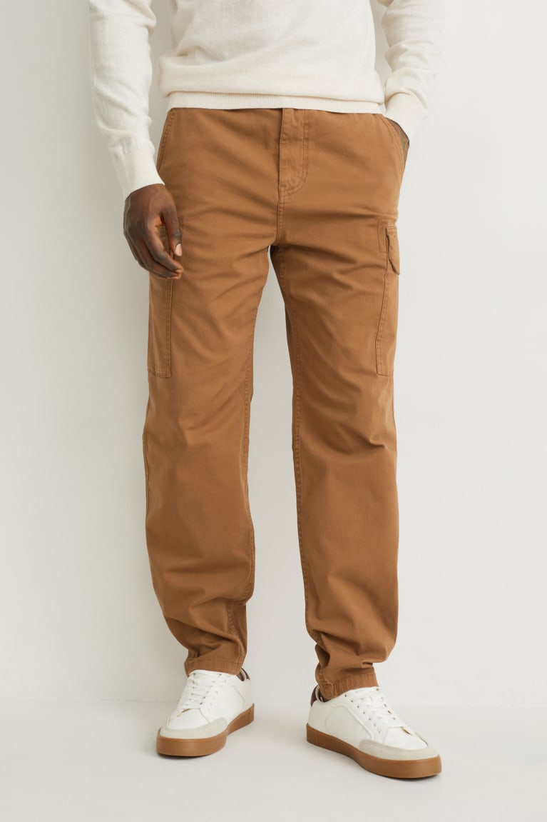 C&A Cargo Regular Fit Broek Heren Lichtbruin | 1867TMDSZ