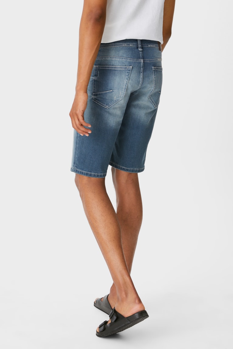 C&A Clockhouse Denim Korte Broek Heren Blauw | 0862SKIFC