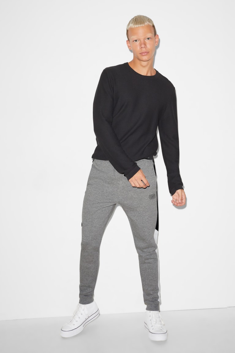 C&A Clockhouse Joggers Broek Heren Lichtgrijs | 4268SAEJG