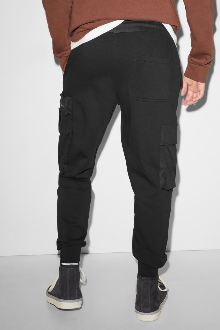 C&A Clockhouse Joggers Broek Heren Zwart | 1359VOKQT