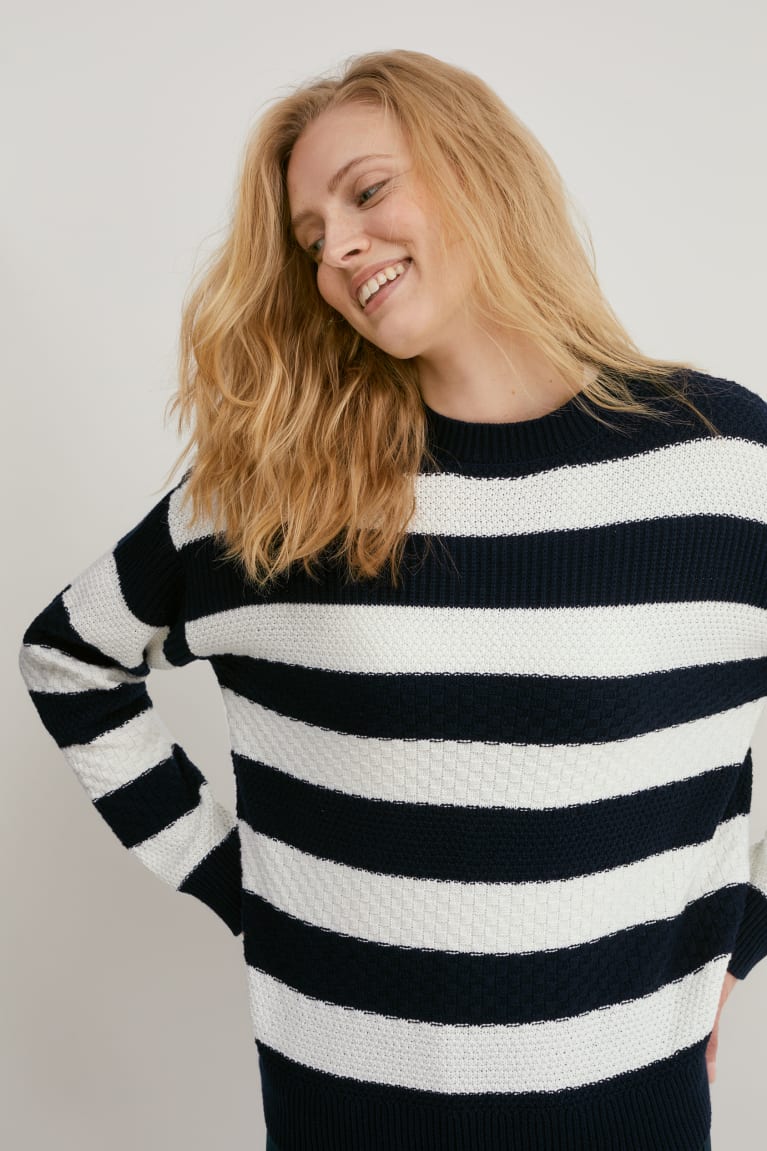 C&A Gestreept Jumpers Dames Wit | 4162SPBQJ