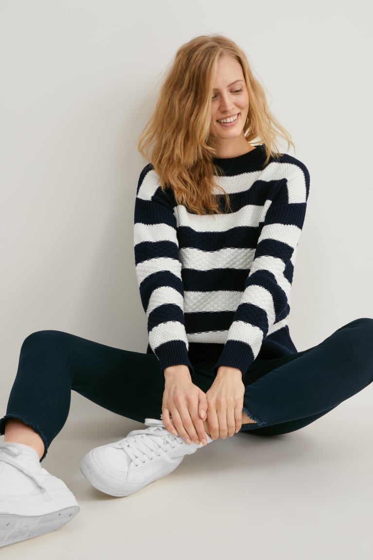 C&A Gestreept Jumpers Dames Wit | 4162SPBQJ