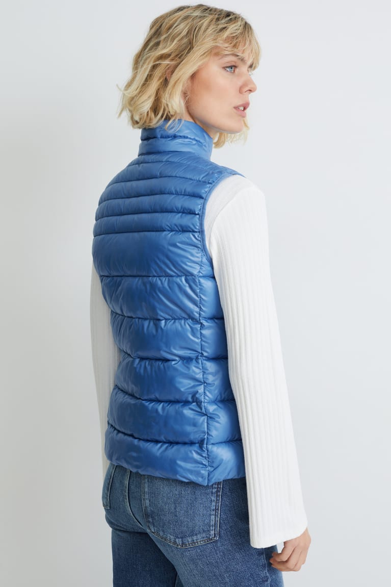 C&A Gewatteerd Gilet Jassen Dames Blauw | 7024ELBPQ