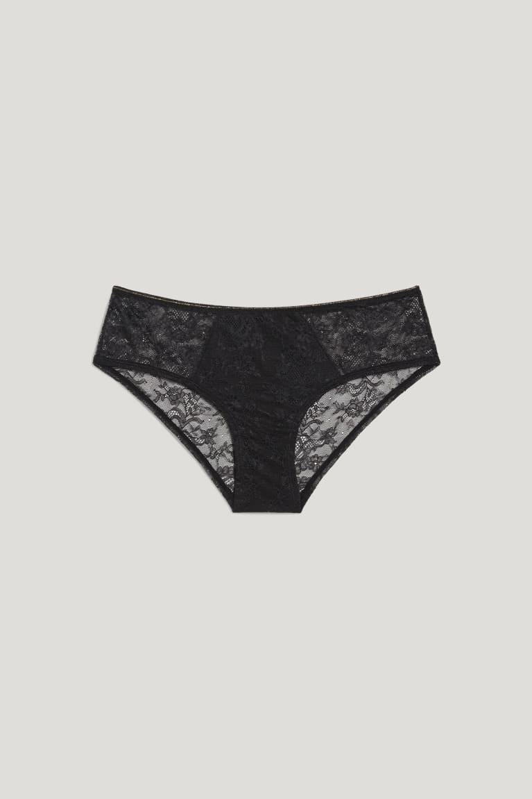 C&A Hipster Briefs Ondergoed Dames Zwart | 7385XWCPZ