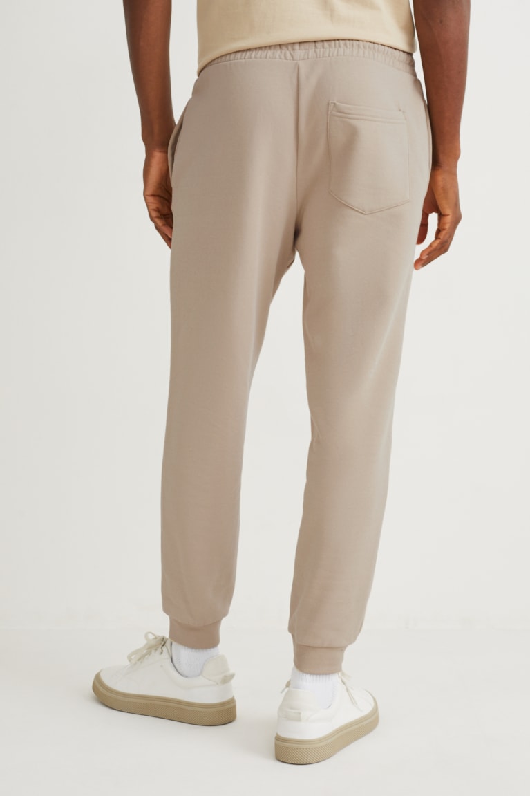 C&A Joggers With Organic Katoenen Broek Heren Beige | 8530NOMSQ