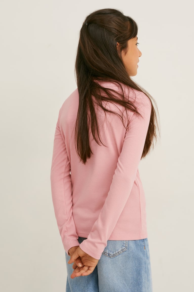 C&A Long Sleeve Recycled Topjes Meisjes Roze | 1908ALXGS