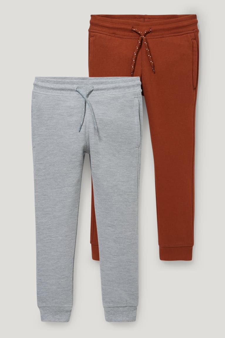 C&A Multipack Of 2 Joggers Broek Jongens Lichtgrijs | 6273OCQRX