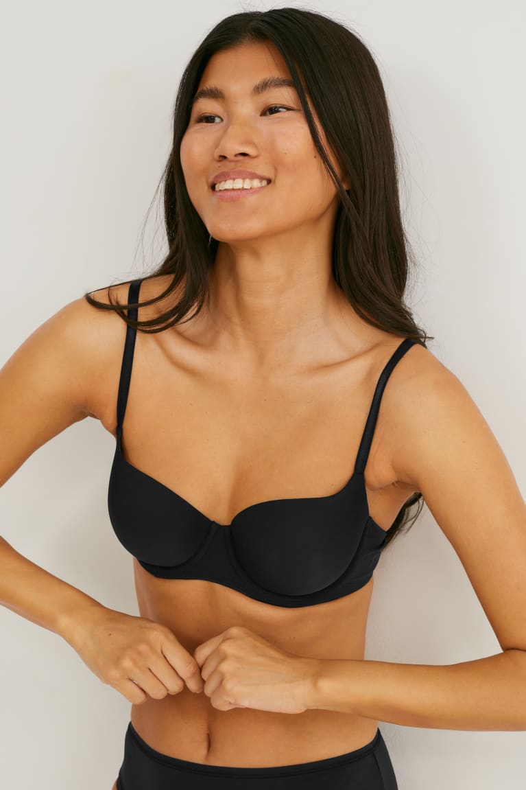 C&A Multipack Of 2 Underwire Bra Full Coverage Gewatteerd Ondergoed Dames Zwart | 6819SBXLC