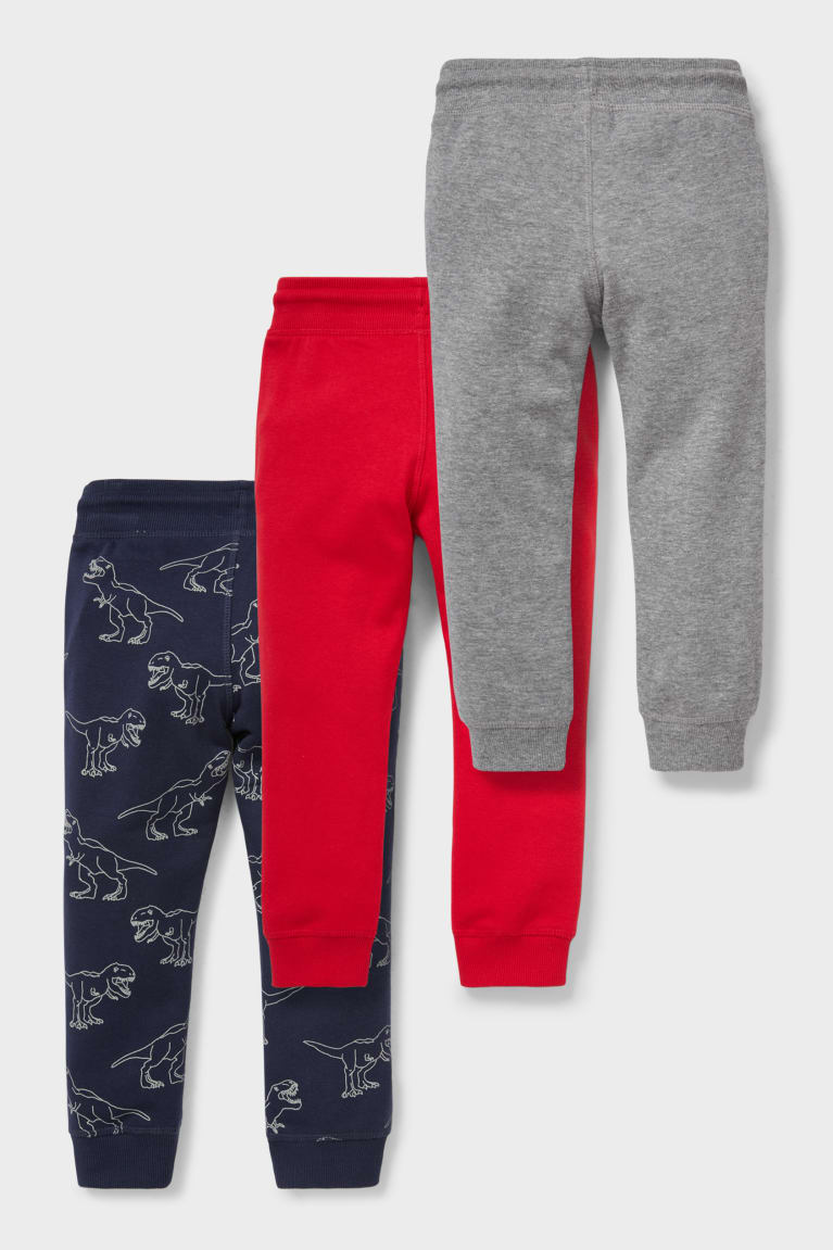 C&A Multipack Of 3 Joggers Broek Jongens Rood Blauw | 0782MOVWS