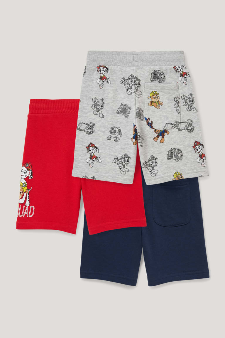 C&A Multipack Of 3 Paw Patrol Sweat Bermuda Broek Jongens Lichtgrijs | 9165KCJRB