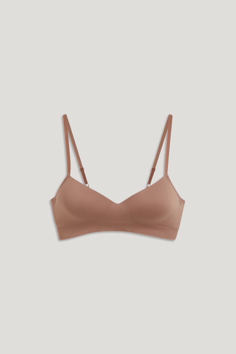 C&A Non-wired Bra Gewatteerd Seamless Ondergoed Dames Bruin | 3641VINTE