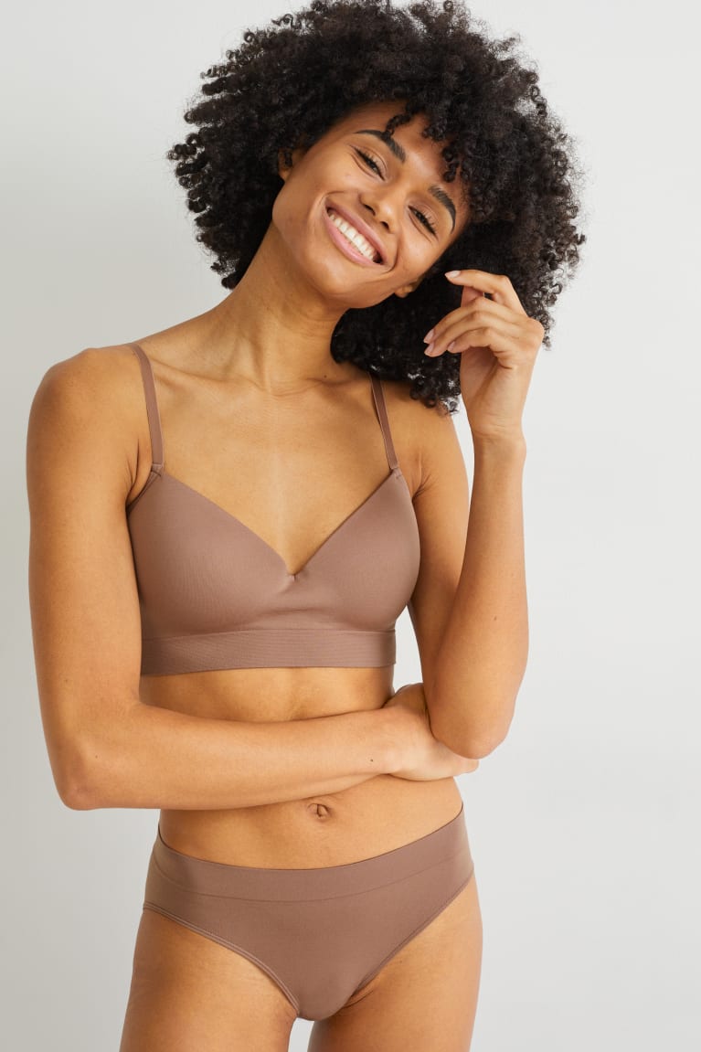 C&A Non-wired Bra Gewatteerd Seamless Ondergoed Dames Bruin | 3641VINTE