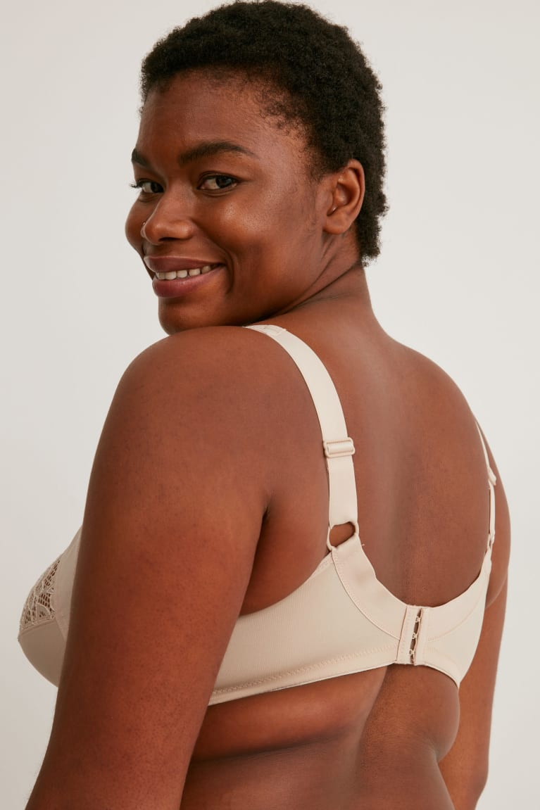 C&A Non-wired Bra Ondergoed Dames Beige | 7654SKMYN