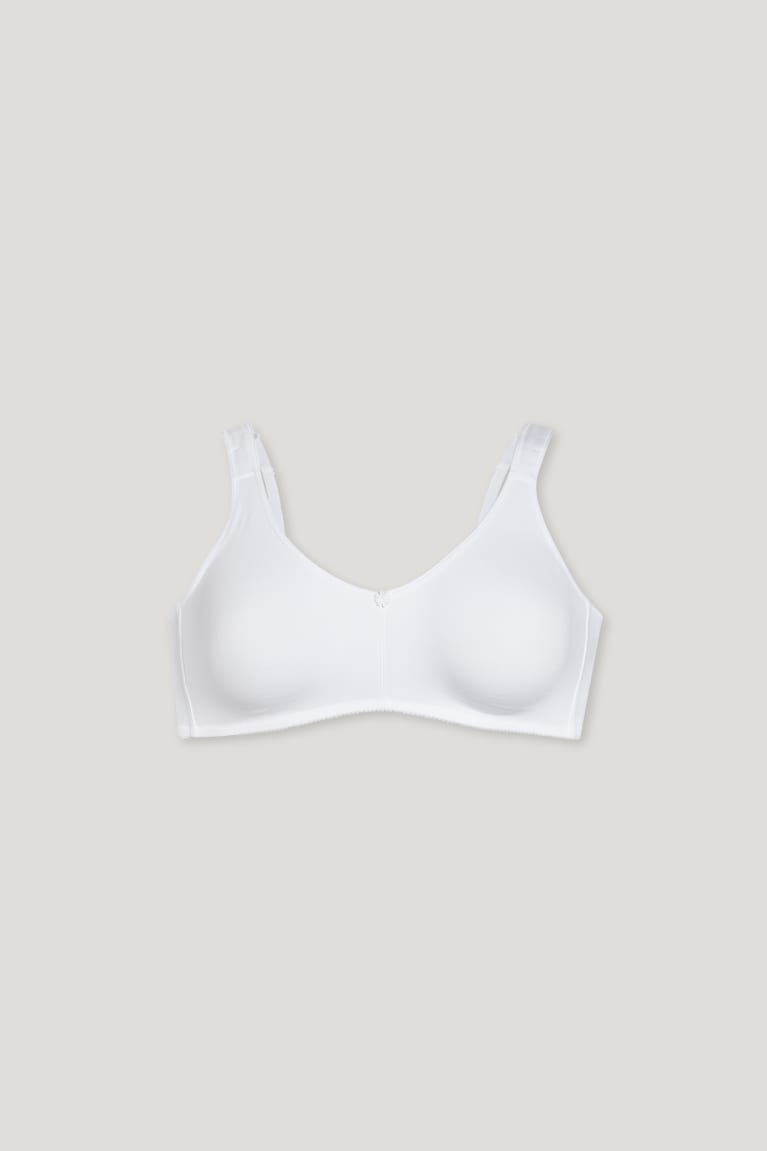 C&A Non-wired Bra Organic Katoenen Ondergoed Dames Wit | 5812ARKYT