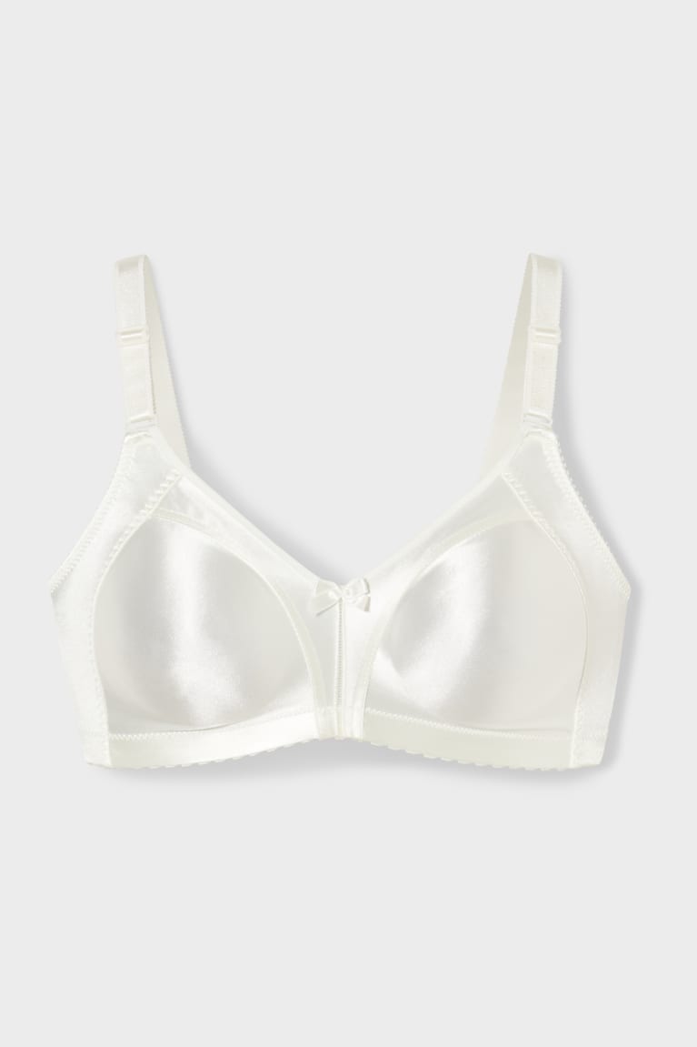 C&A Non-wired Minimiser Bra Shiny Ondergoed Dames Creme | 6794SEDOU