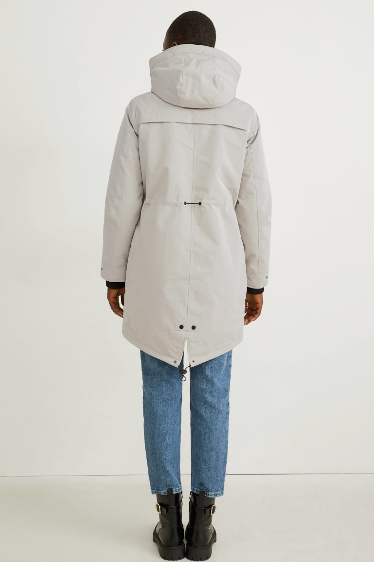 C&A Parka With Hood Jassen Dames Creme | 7962EJKAQ